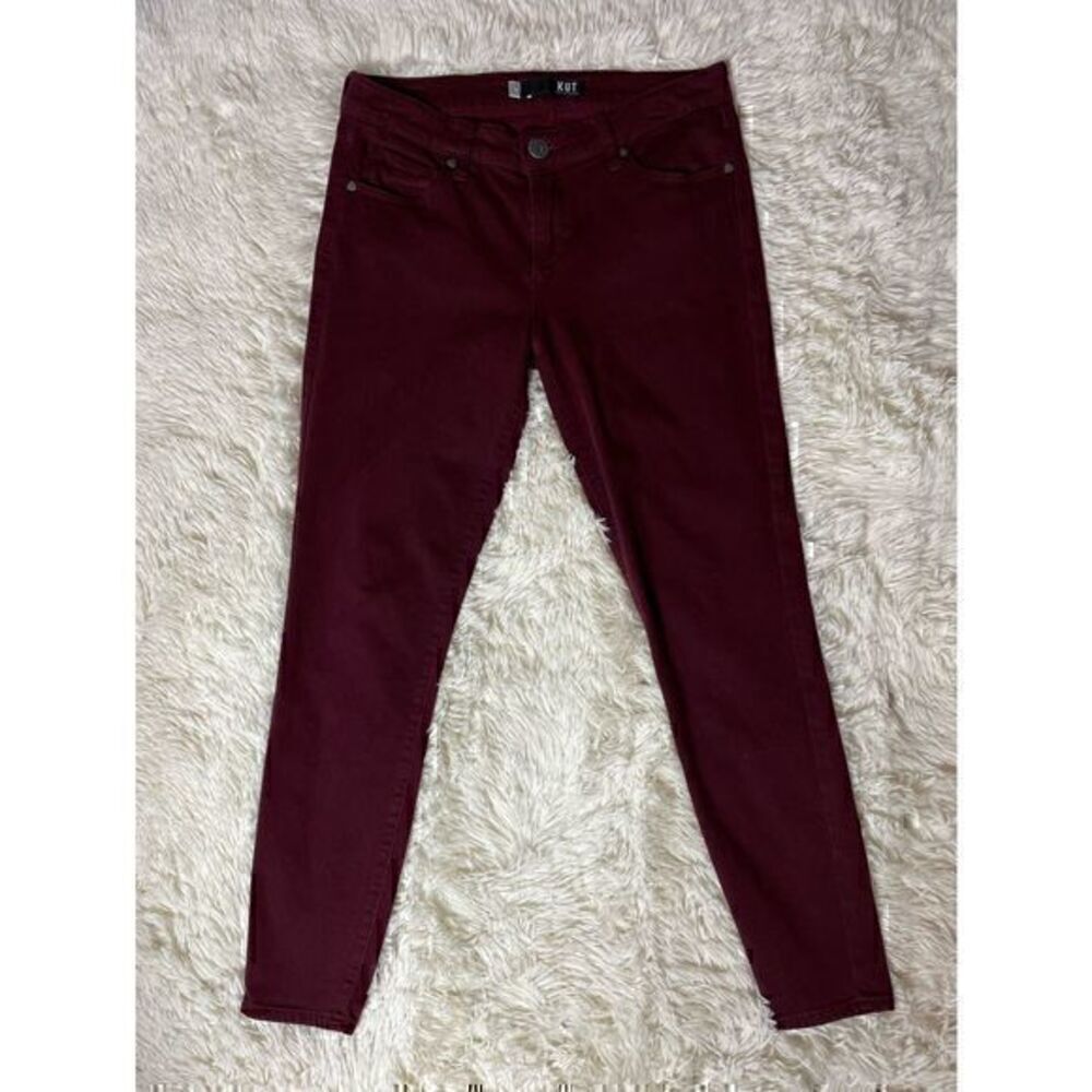 EUC KUT From the Kloth Maroon Skinny Pants size 4